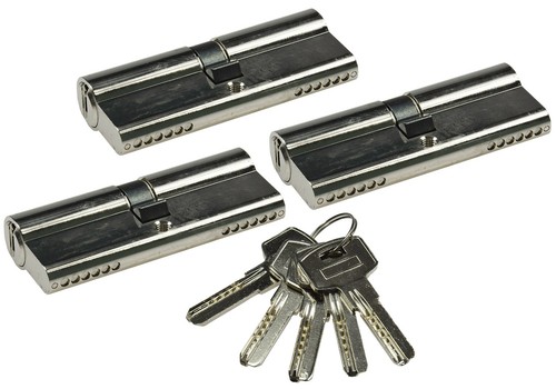 Schließzylinder set 80mm - schließzylinder-set, 3x